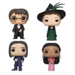 Figurine - Pop! Harry Potter - Yule (Severus Harry Parvati Minerva) - 4 Pack - Funko