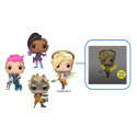 Figurine - Pop! Games - Overwatch (Sombra Zarya Junkrat Mercy) - 4 Pack - Funko