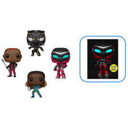 Figurine - Pop! Marvel - Black Panther (Nakia Black Panther Ironheart Okoye) - 4 Pack - Funko