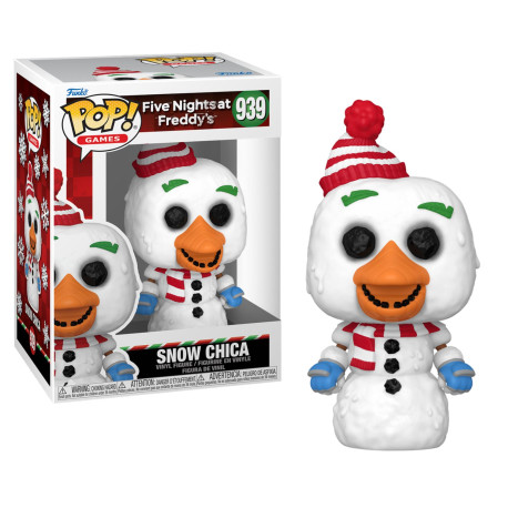 Figurine - Pop! Games - Five Nights at Freddy’s - Holiday Snow Chica - N° 939 - Funko