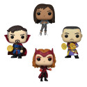 Figurine - Pop! Marvel - Mutliverse of Madness (Dr Strange America Chavez Scarlet Witch Wong) - 4 Pack - Funko