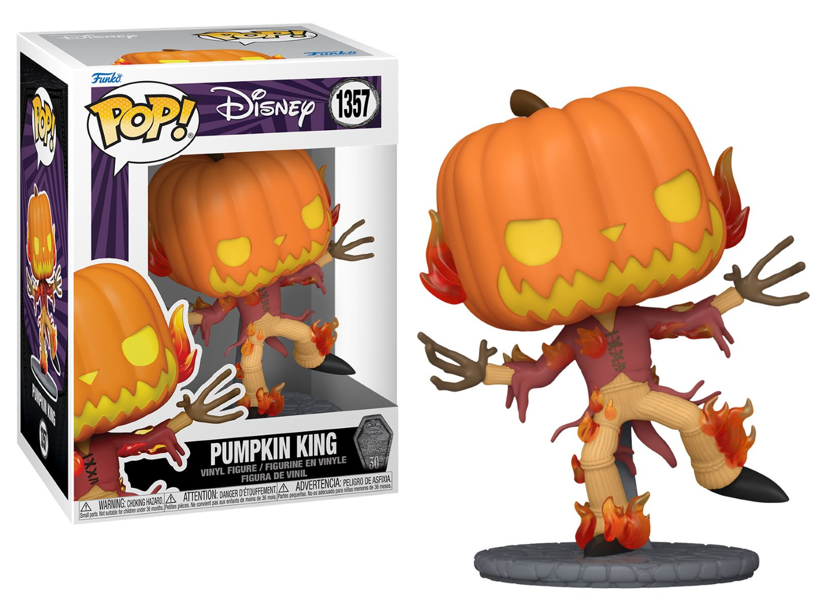 Pop! Disney L'Etrange Noël de Mr Jack - Pumpkin King - N° 1357 - Funko