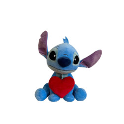 Peluche disney lilo et stitch coeur 25 cm DISNEY Pas Cher 