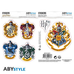 Stickers - Harry Potter - Poudlard Maisons - 2 planches de 16x11 cm - ABYstyle
