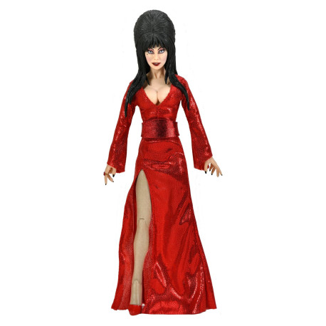 Figurine - Elvira, maîtresse des ténèbres - Elvira Red Dress Clothed - NECA