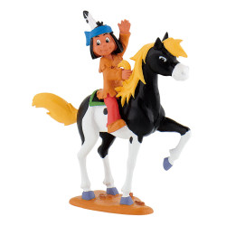 Figurine - Yakari - Yakari sur Petit Tonnerre - Bullyland