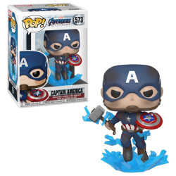 Figurine - Pop! Marvel - Avengers Endgame - Captain America Shield & Mjölnir - N° 573 - Funko