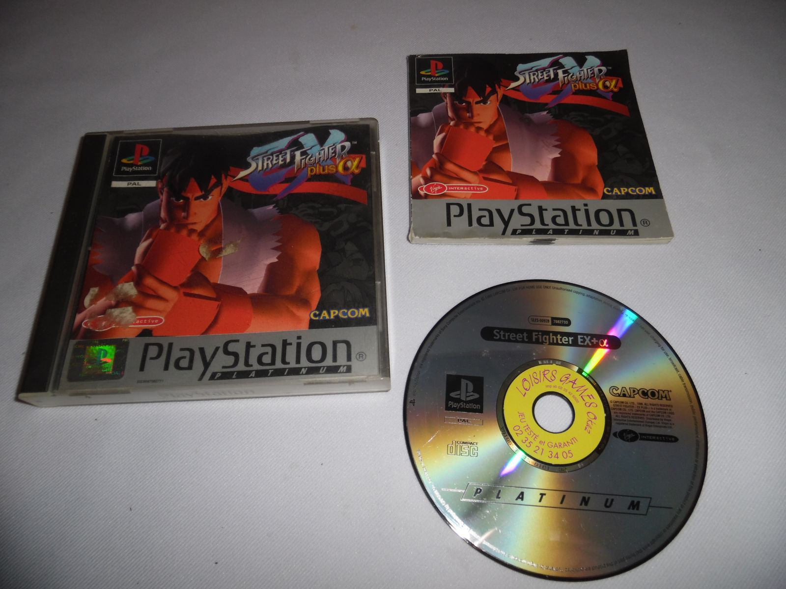 Notice De Jeu PlayStation 1 - Street Fighter EX Plus Alpha, Bon état, Manuel D'origine