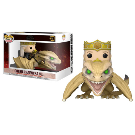 Figurine - Pop! House of the Dragon - Rides Queen Rhaenyra with Sirax - N° 305 - Funko