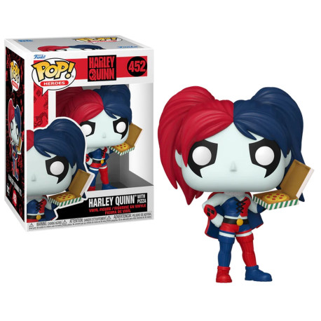 Figurine - Pop! Heroes - Harley Quinn - Harley Quinn with Pizza - N° 452 - Funko