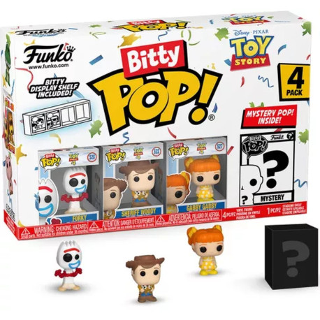 Pack de 4 Figurines - Bitty Pop! Disney - Toy Story - Forky - N° 528 522 527 - Funko