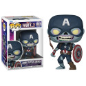 Figurine - Pop! Marvel - What If...? - Zombie Captain America - N° 941 - Funko