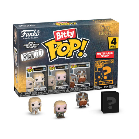 Pack de 4 Figurines - Bitty Pop! Le Seigneur des Anneaux - Galadriel - N° 631 628 629 - Funko