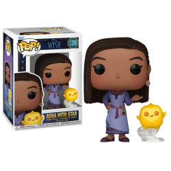 Figurine - Pop! Disney - Wish, Asha et la bonne étoile - Asha with Star - N° 1390 - Funko