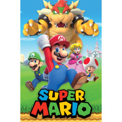 Poster - Nintendo - Super Mario - Character Montage - 61 x 91 cm - Pyramid International