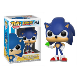 Figurine - Pop! Games - Sonic the Hedgehog - Sonic with Emerald - N° 284 - Funko