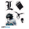 Stickers - Death Note - Icones Death Note - 2 planches de 16x11 cm