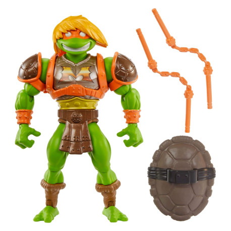 Figurine - Les Maitres de l'Univers MOTU x TMNT: Turtles of Grayskull - Michelangelo - Mattel