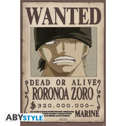 Poster - One Piece - Wanted Zoro new - 91.5 x 61 cm - ABYstyle
