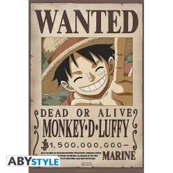 Poster - One Piece - Wanted Luffy new 2 - 91.5 x 61 cm - ABYstyle