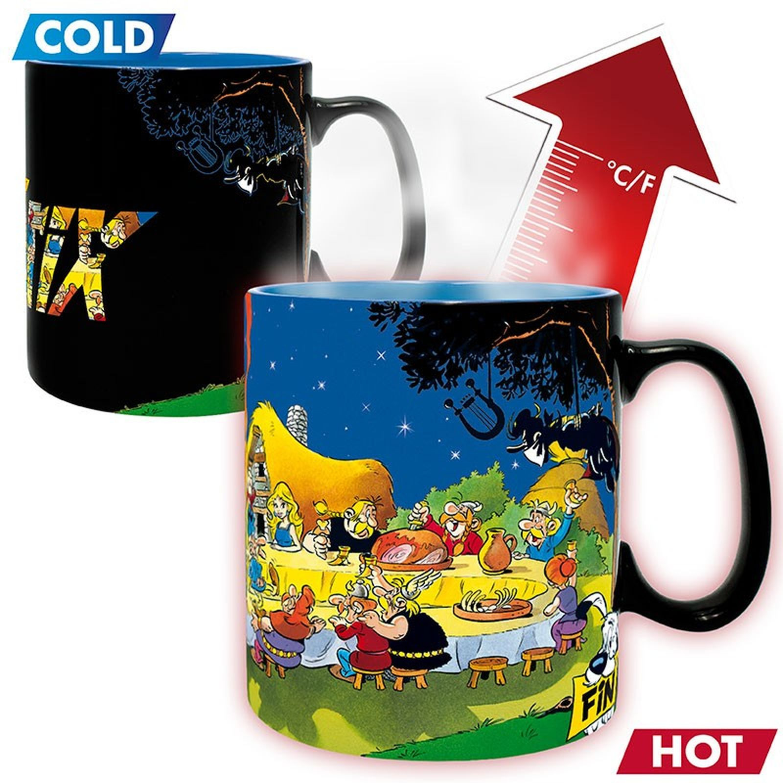 Tasse mug snuggle Könitz en porcelaine Astérix et Obélix (Potion magique