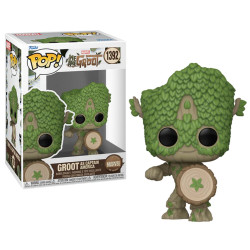 Figurine - Pop! Marvel - We are Groot - Groot as Captain America - N° 1392 - Funko