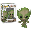 Figurine - Pop! Marvel - We are Groot - Groot as Wolverie - N° 1396 - Funko