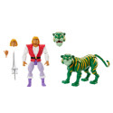 Figurine - Les Maitres de l'Univers MOTU - Origins - Prince Adam & Cringer Cartoon - Mattel