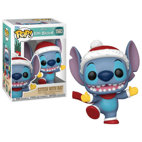 Figurine - Pop! Disney - Lilo & Stitch - Stitch avec bonnet - N° 1503 - Funko