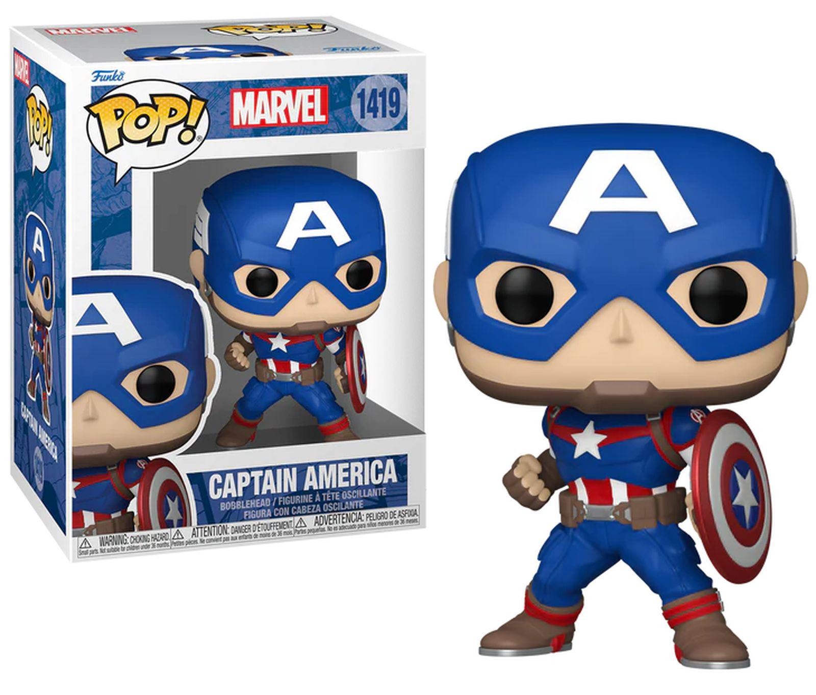 Marvel Avengers Captain America 6.3cm Mini Jouet Buste Figurine