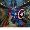 Figurine 1/10 Captain America McFarlane : Édition Marvel Collection basée sur Captain America #100.