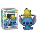 Figurine - Pop! Disney - Lilo & Stitch - Stitch with Frog - N° 986 - Funko