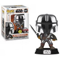 Figurine - Pop! Star Wars - The Mandalorian - Mando with Darksaber (GITD) - N° 491 - Funko