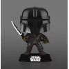 Figurine - Pop! Star Wars - The Mandalorian - Mando with Darksaber (GITD) - N° 491 - Funko