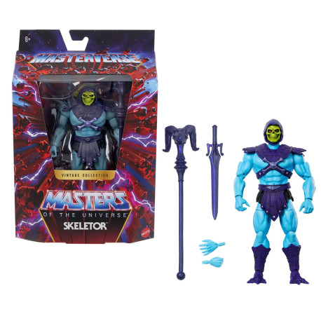 Figurine - Les Maitres de l'Univers MOTU - Vintage Collection - Skeletor - Mattel