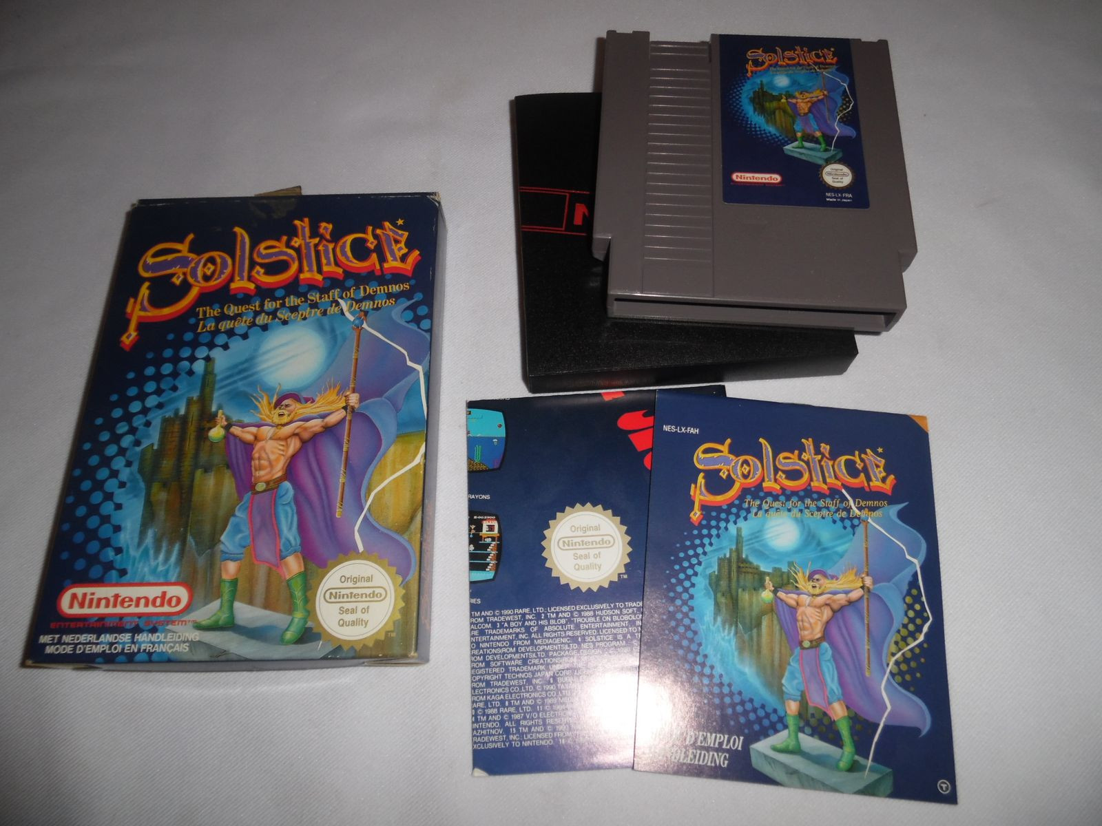 Jeu Vidéo SOLSTICE Pour Nintendo NES - Version Française PAL (NES-LX-FRA) - état Correct