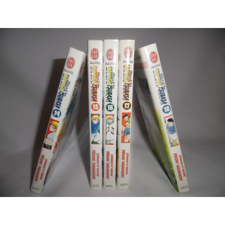 Lot mangas - Captain Tsubasa World Youth - Tomes 14 à 18 - Edition J'ai Lu