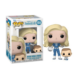 Figurine - Pop! Marvel - Les Quatre Fantastiques : Premiers pas - Invisible Woman & Franklin - N° 1514 - Funko