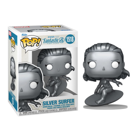 Figurine - Pop! Marvel - Les Quatre Fantastiques : Premiers pas - Surfeur d'Argent - N° 1518 - Funko