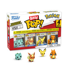 Pack de 4 Figurines - Bitty Pop! Games - Pokémon - Bulbizarre - Funko