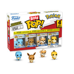 Pack de 4 Figurines - Bitty Pop! Games - Pokémon - Carapuce - Funko