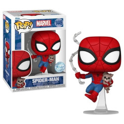 Figurine - Pop! Marvel - Spider-Man avec chien - N° 1449 - Funko