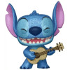 Figurine - Pop! Disney - Lilo & Stitch - Stitch with Ukulele (Diamond) - N° 1044 - Funko