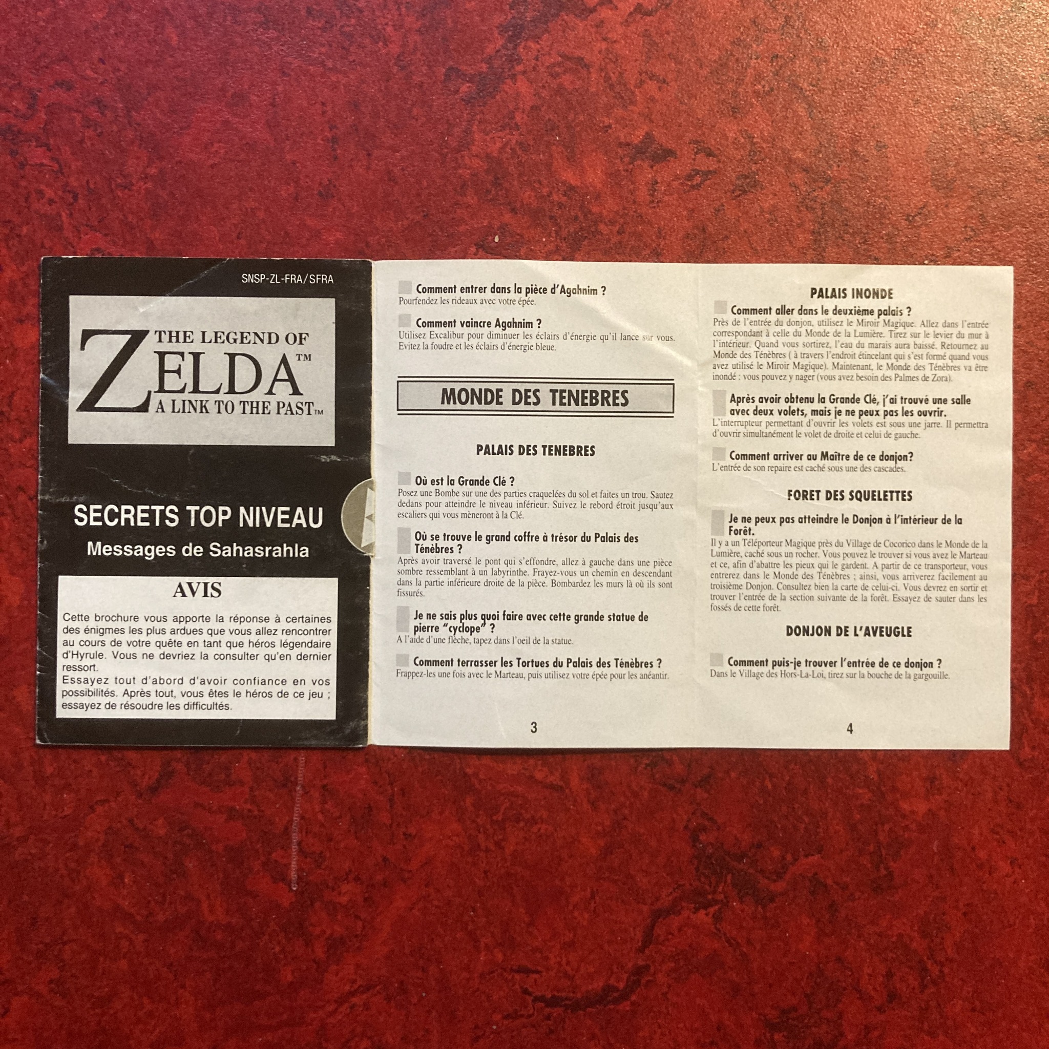 The Legend of Zelda : A Link to the Past (Super Nintendo / SFC)