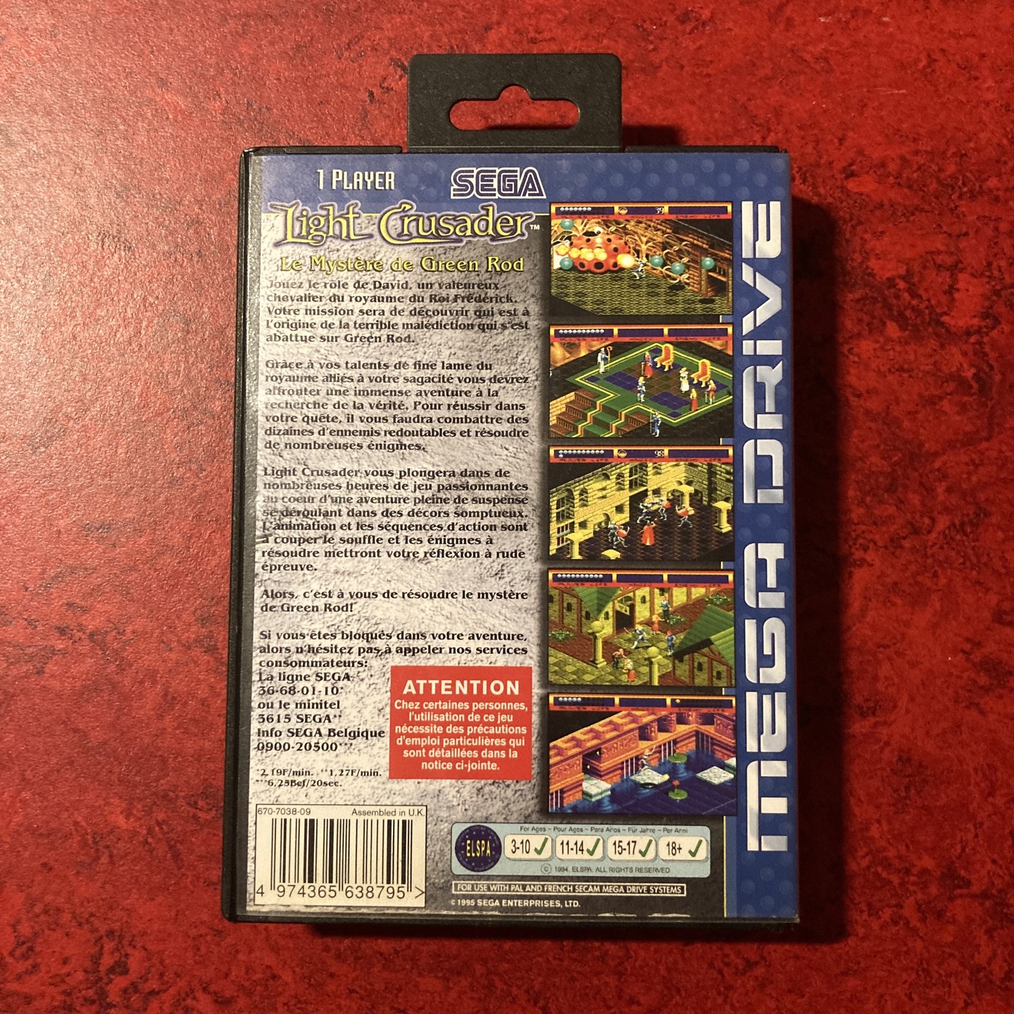 Light Crusader : Le Mystère de Green Rod (Mega Drive)