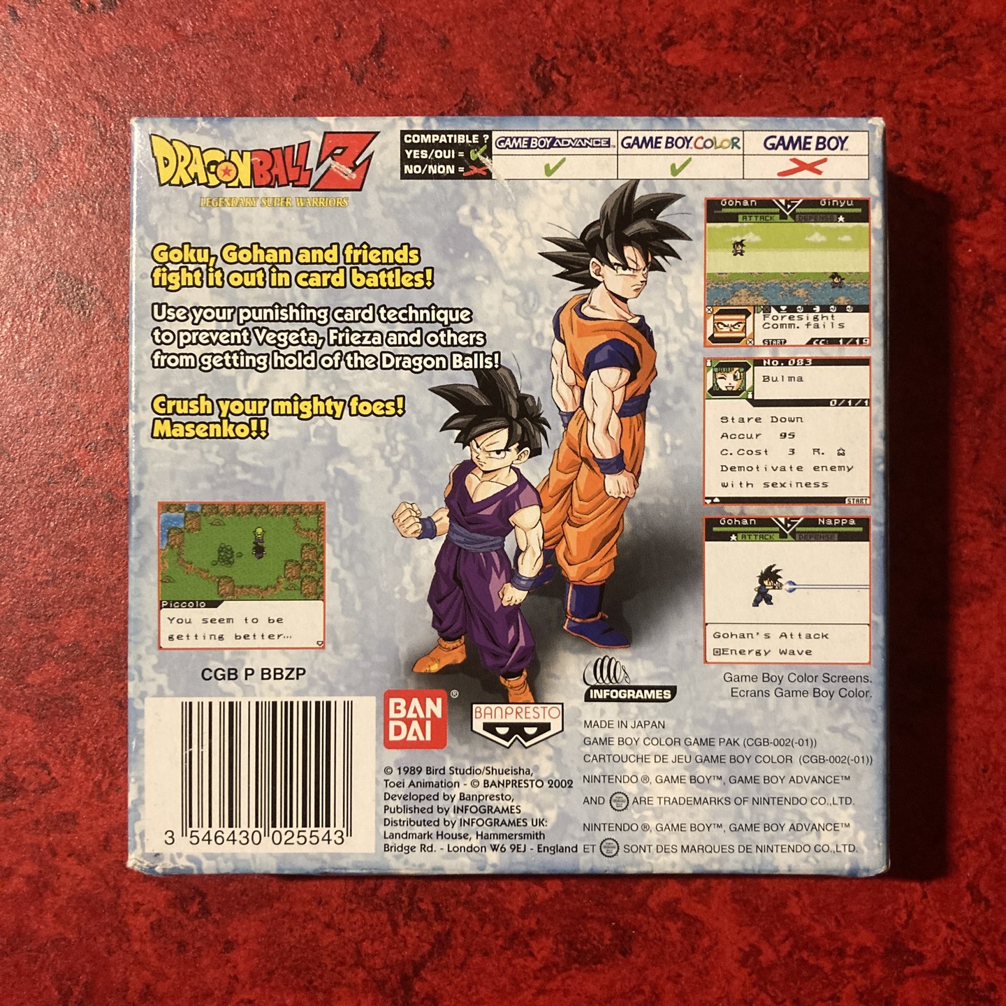 Dragon Ball Z : Les Guerriers Légendaires / Legendary Super Warriors (Game Boy Color)