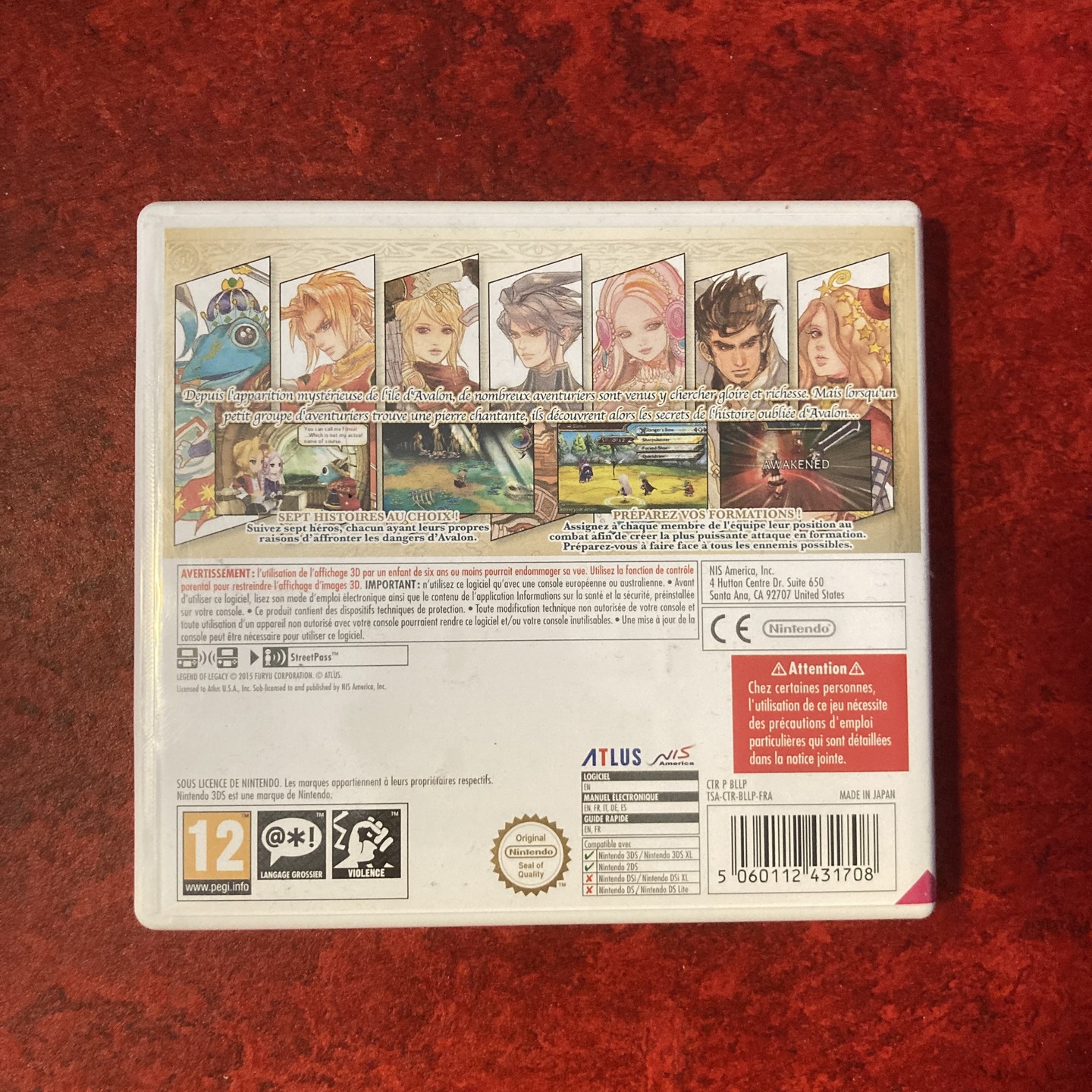 Legend of Legacy 3DS