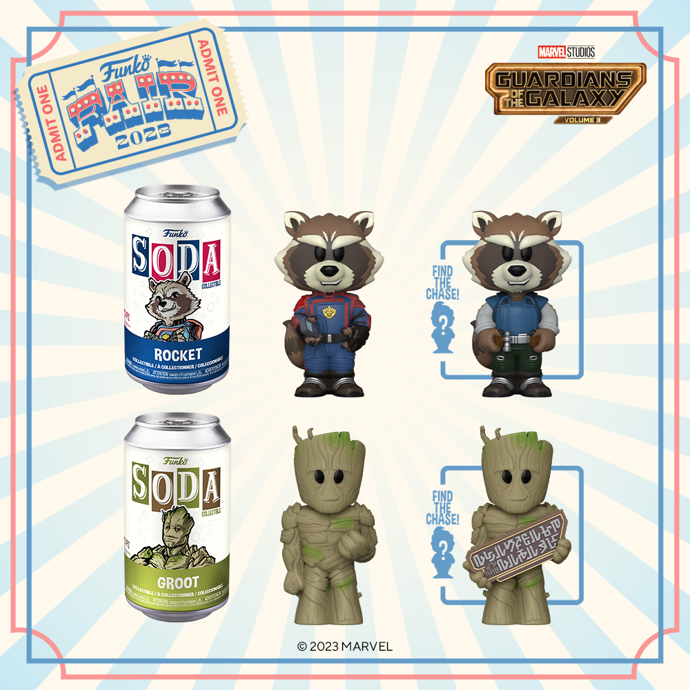 Funko Fair 2023 - SODA Rocket / Groot