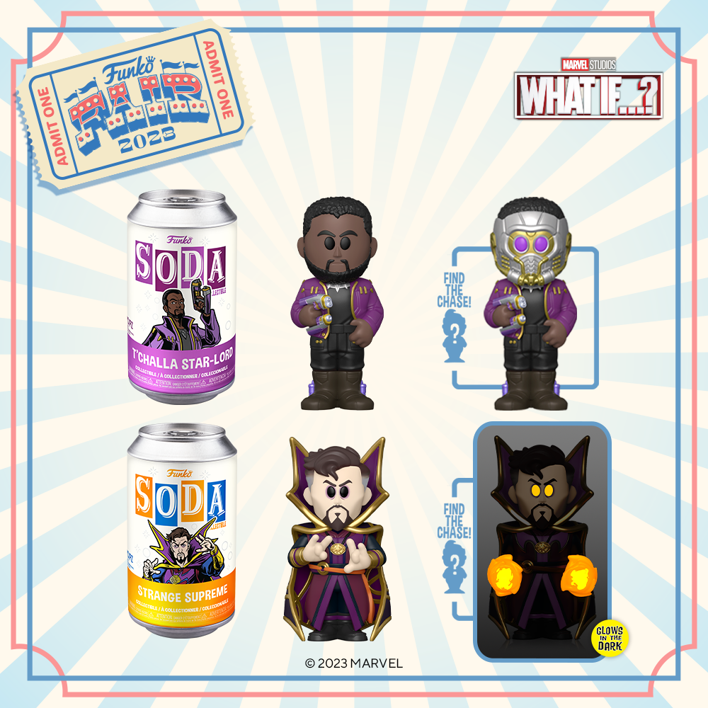 Funko Fair 2023 - SODA T'Challa & Dr Strange