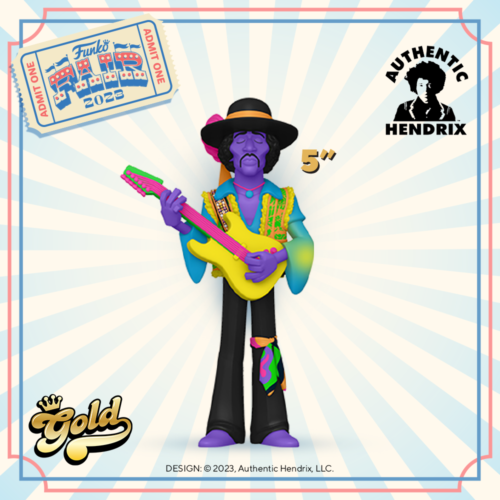 Funko Fair 2023 - Gold Jimi Hendrix